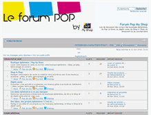 Tablet Screenshot of forum.popmyshop.fr