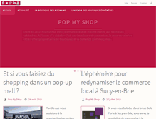 Tablet Screenshot of blog.popmyshop.fr